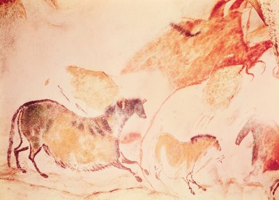 Rock Painting of Horses, c.17000 BC by Prehistoric